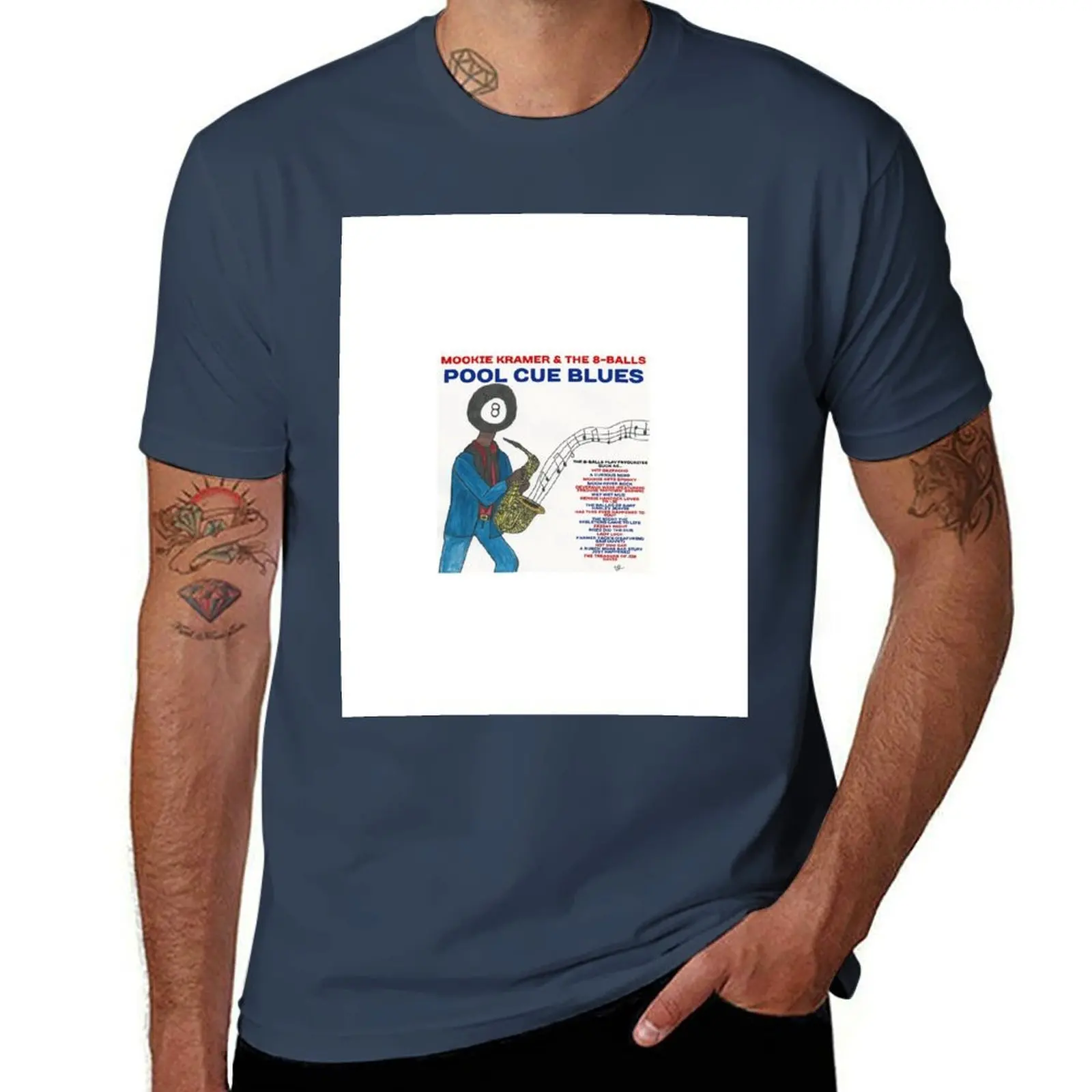 

Mookie Kramer & The 8-Balls Album Cover T-Shirt man t shirts for men funny t shirts man t shirt man plain T-Shirt