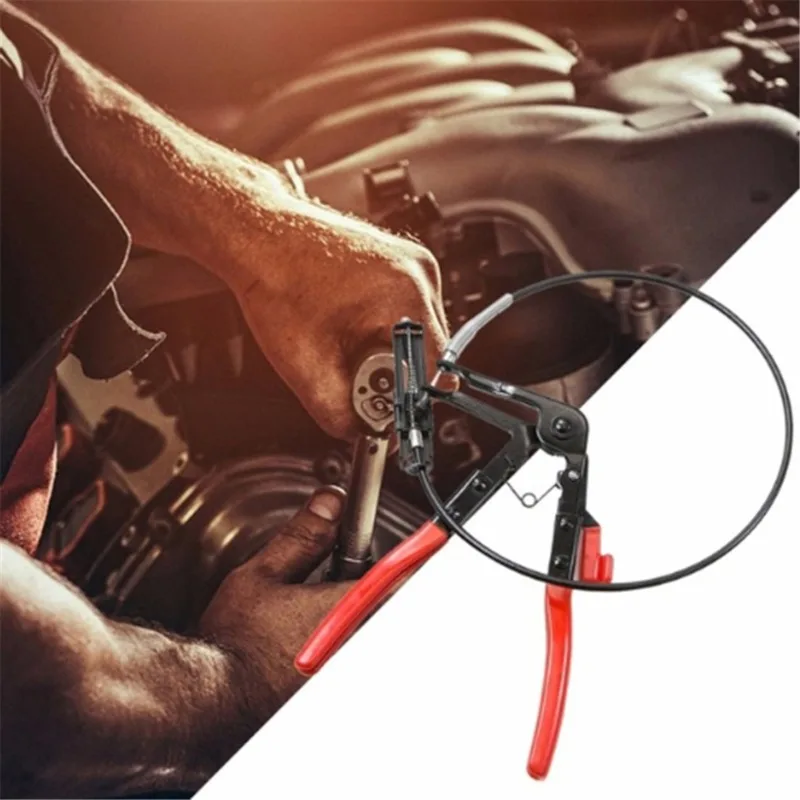 Bendable Auto Vehicle Tools Cable Type Flexible Wire Clamp Pliers Automobile Repairs Hose Clamp Removal Hand Tools