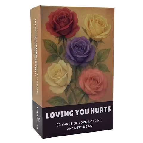 12x7cm Loving Your Hurts Card Deck，80Pcs, No Manual Card Games Oracle