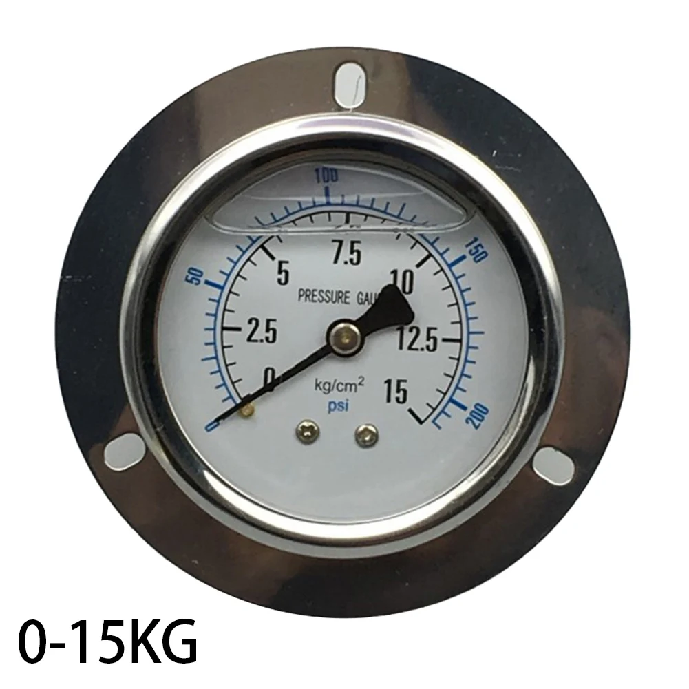 Axial Edge Seismic Pressure Gauge YN-60ZT 60mm Copper Stainless Steel Oil Hydraulic Air Meter High Accuracy Industrial Instrumen