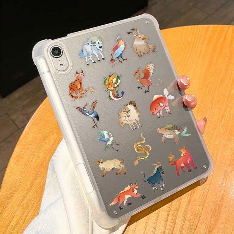 50PCS Oriental Legend Creatures Graffiti Stickers Notebook Stationery Guitar Helmet PET Self-adhesive Decoration Decals Toys