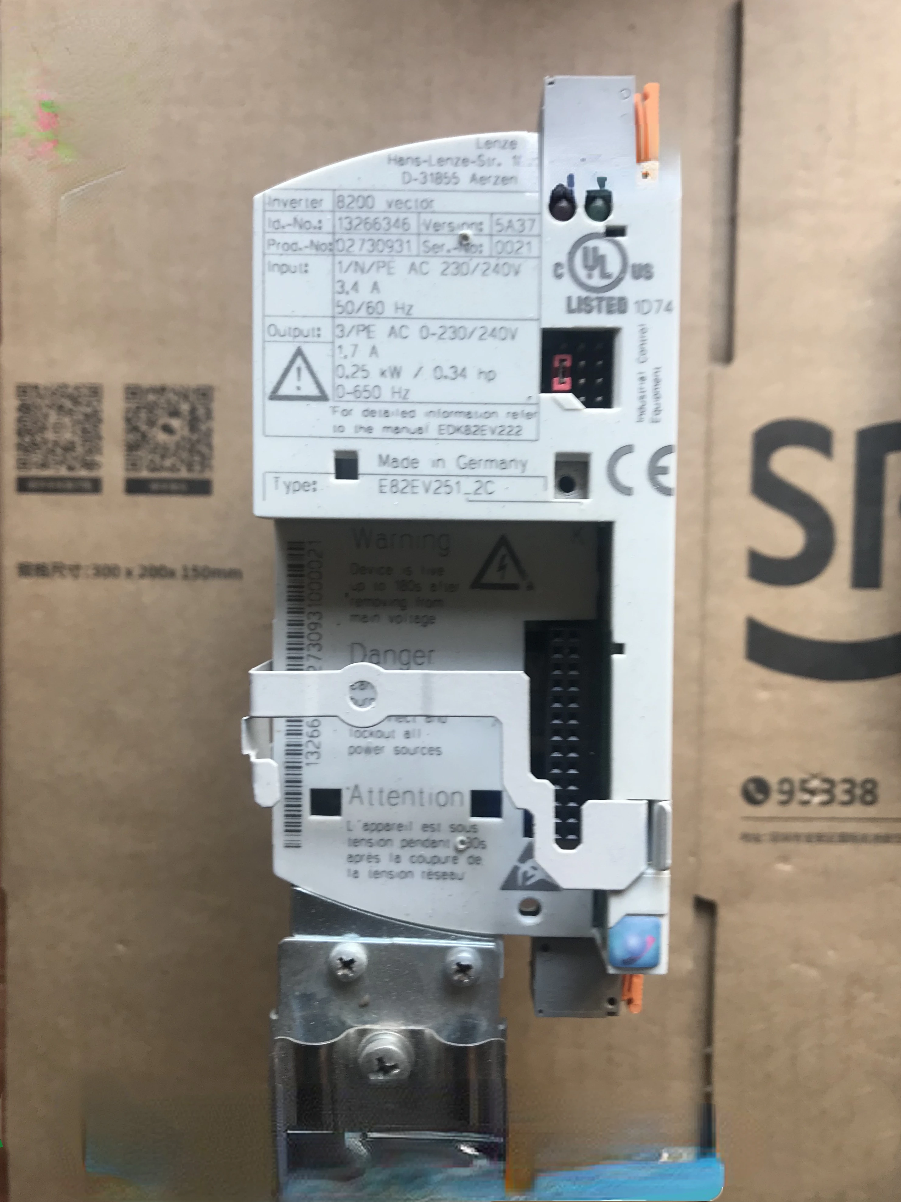 

frequency converter E82EV251K2C/E82EV251_ 2C 220V/0.25KW