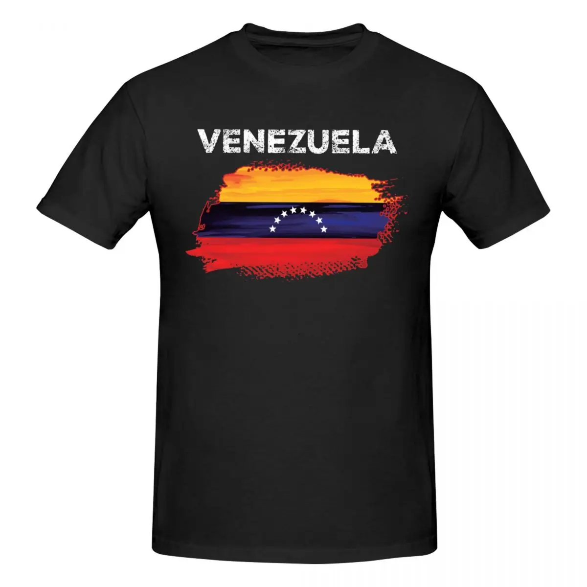 Men Venezuelan Flag Venezuela Map T Shirt Streetwear Plus Size Cotton Sleeve Custom Tshirt Men