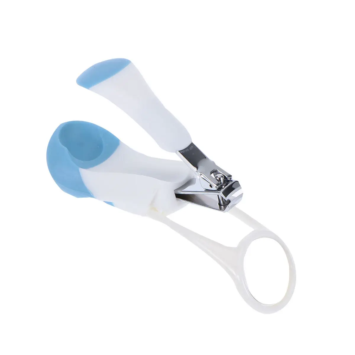 Baby Nail Clippers Safe Plastic Body Stainless Steel Blades Ergonomic Design Steady Grip 2X Fold-Away Magnifier Baby Care Nail