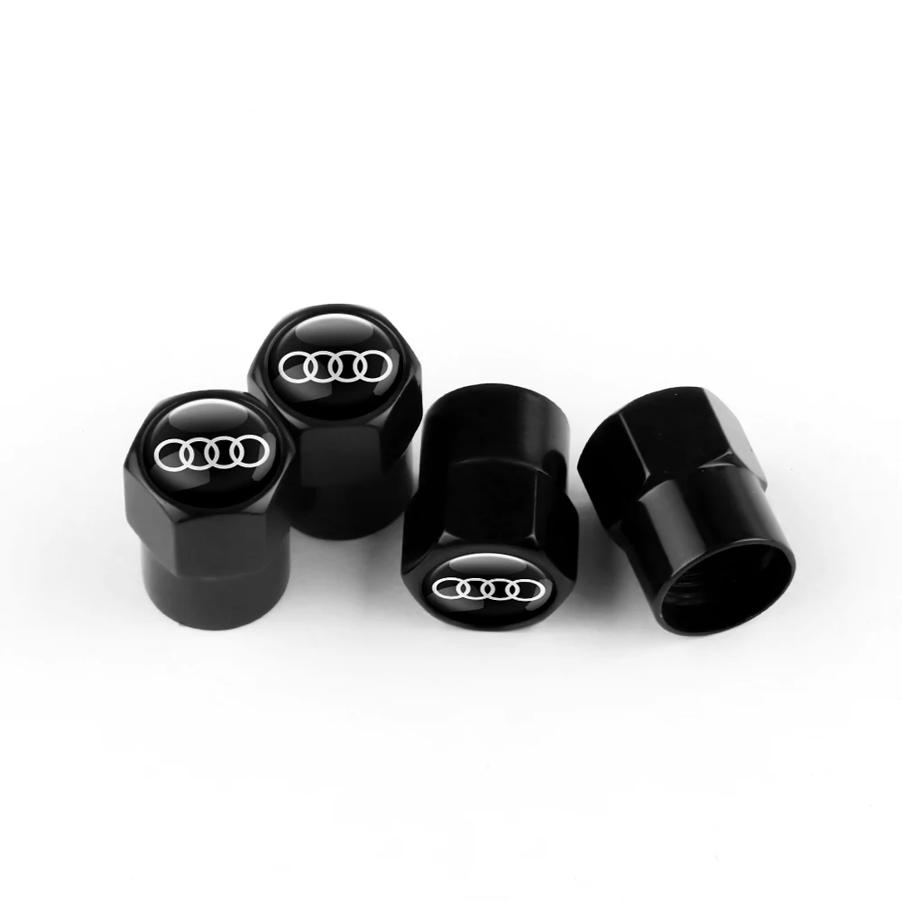 4pcs Aluminum Car Styling Wheel Tire Valve Cap Dust Cover For Audi S Line A5 C6 C5 A1 A7 Q2 Q3 TT B5 B6 A3 8P 8V 8L RS3 RS5 RS4