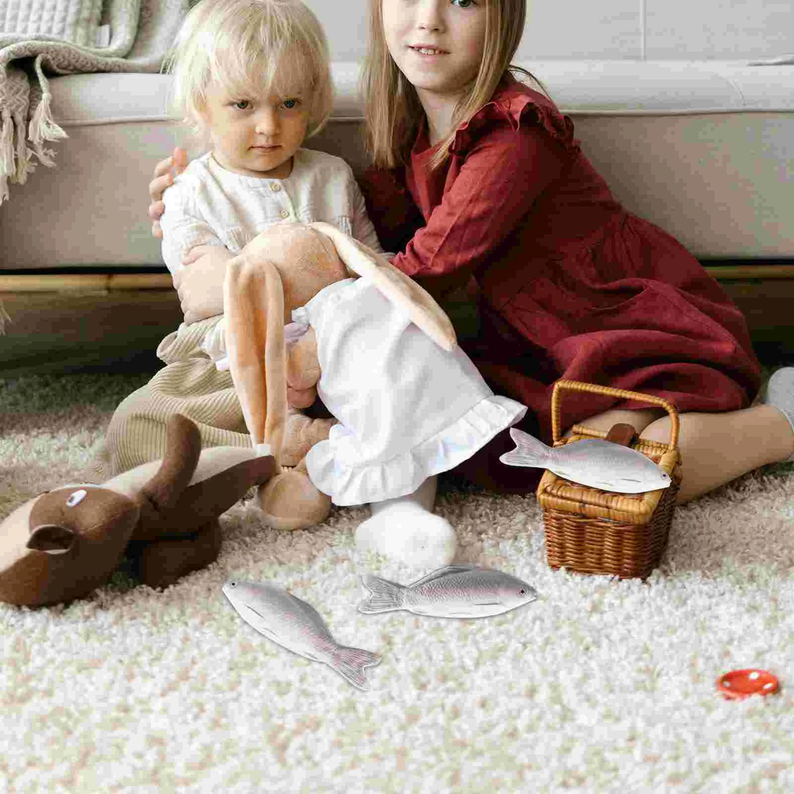 3 Pcs Artificial Fish Model Toy Decorations naments Kids Simulation Desktop Accessories Marine Life Pet Products