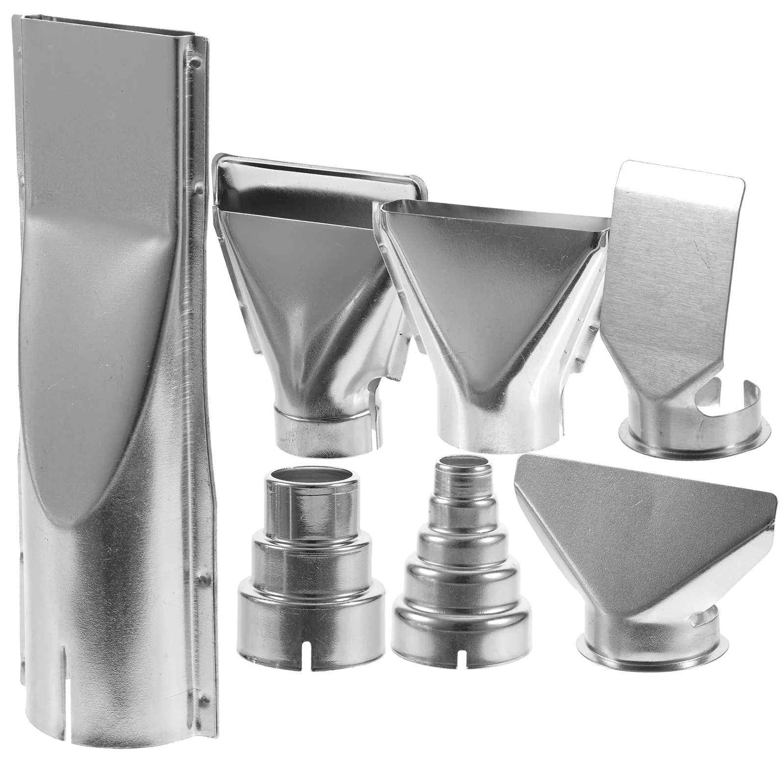 

7Pcs Hot Air Nozzle Set Stainless Steel Precision Tips for Soldering Station Repair Tools Desoldering Attachments
