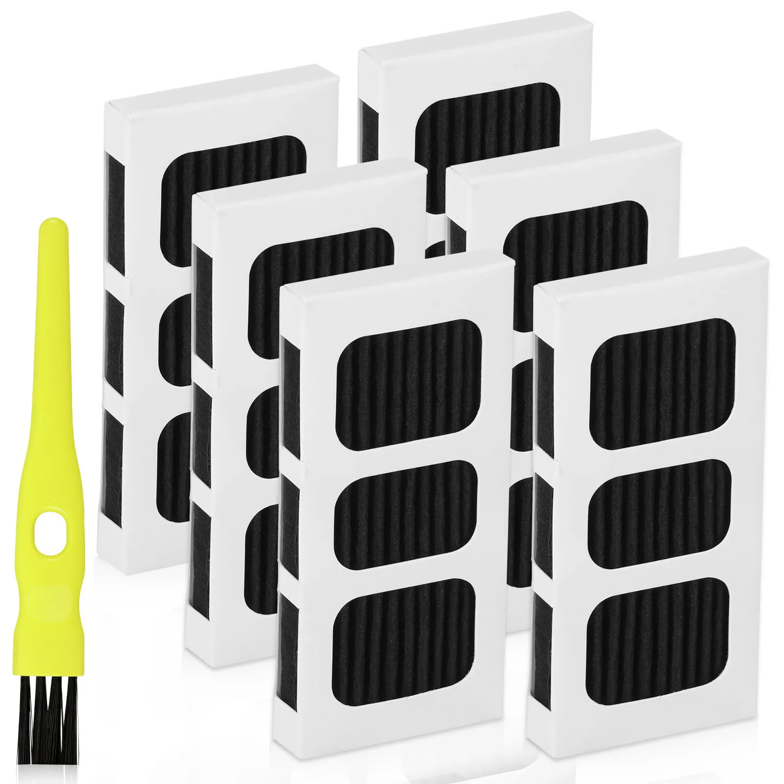 Substituição do filtro de ar da geladeira de 6 pces para o filtro de ar paultra2 reutilizável filtro de ar do carvão ativado fácil instalar geladeira