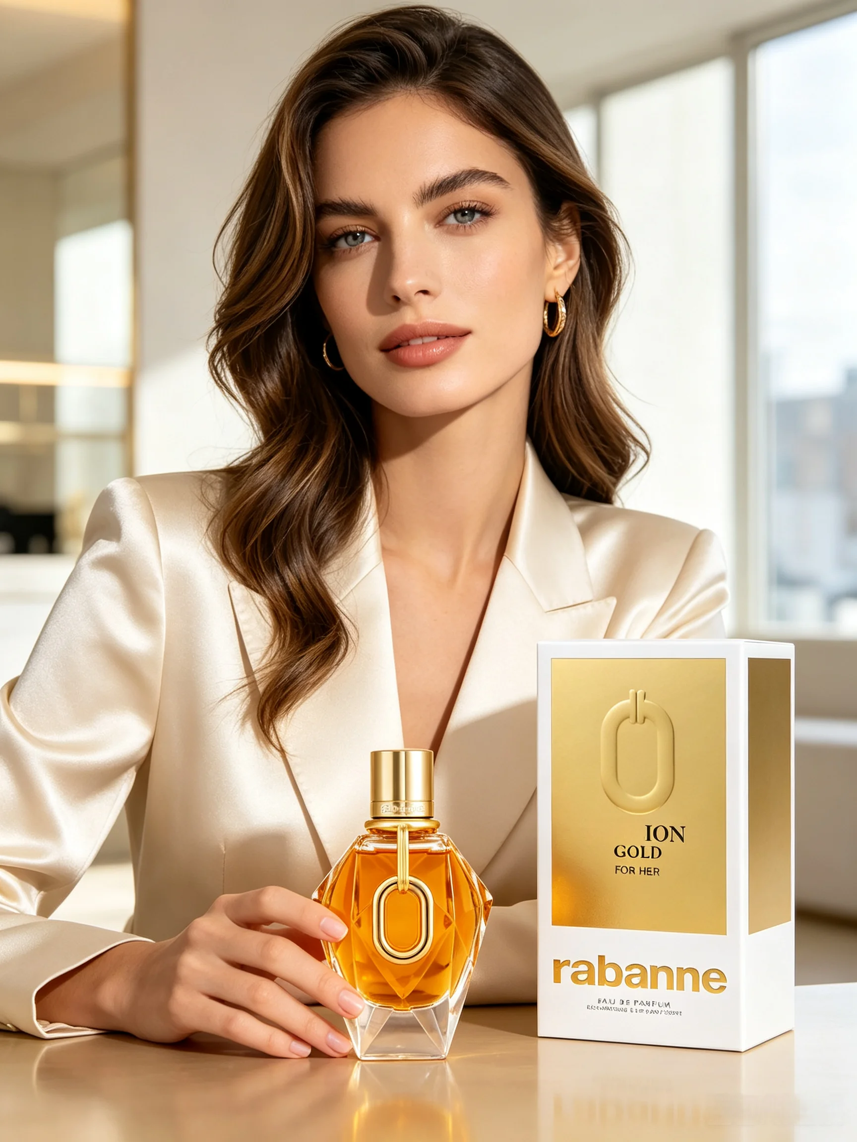 Nueva llegada R-banne M-llion G-ld For Her Eau De Parfum EDP 90ml 3.0oz Perfume en spray de larga duración con aroma a rosas, flores blancas, almizcle y vainilla para mujer, ideal para el Día del Trabajo, Halloween, Acción de Gracias, Black Friday, Cyber Monday, Navidad, idea de regalo, más vendido, envío rápido a EE. UU.