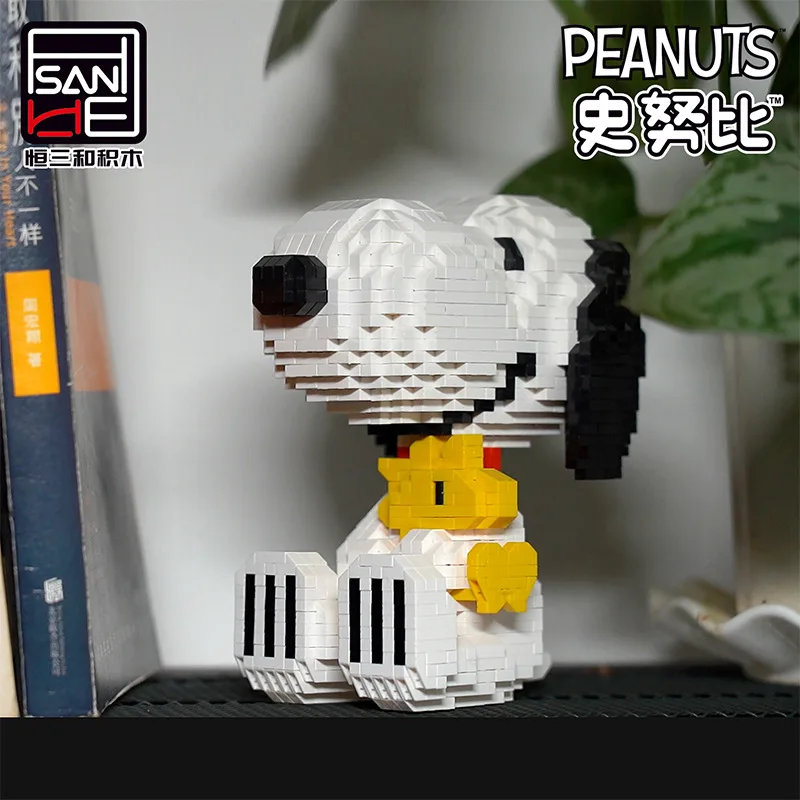 Snoopy Micro Bouwstenen Assemblagemodel Cartoon Hond Mini Bakstenen Figuur Educatief Speelgoed Voor Kinderen Verjaardag Kerstcadeaus