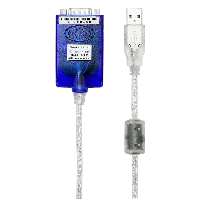 

UOTEK USB в RS232 RS485 Преобразователь RS422 1,5 м USB-кабель Последовательный DB9 Подключение Полный/половинный дуплексный USB-конвертер UT-8890