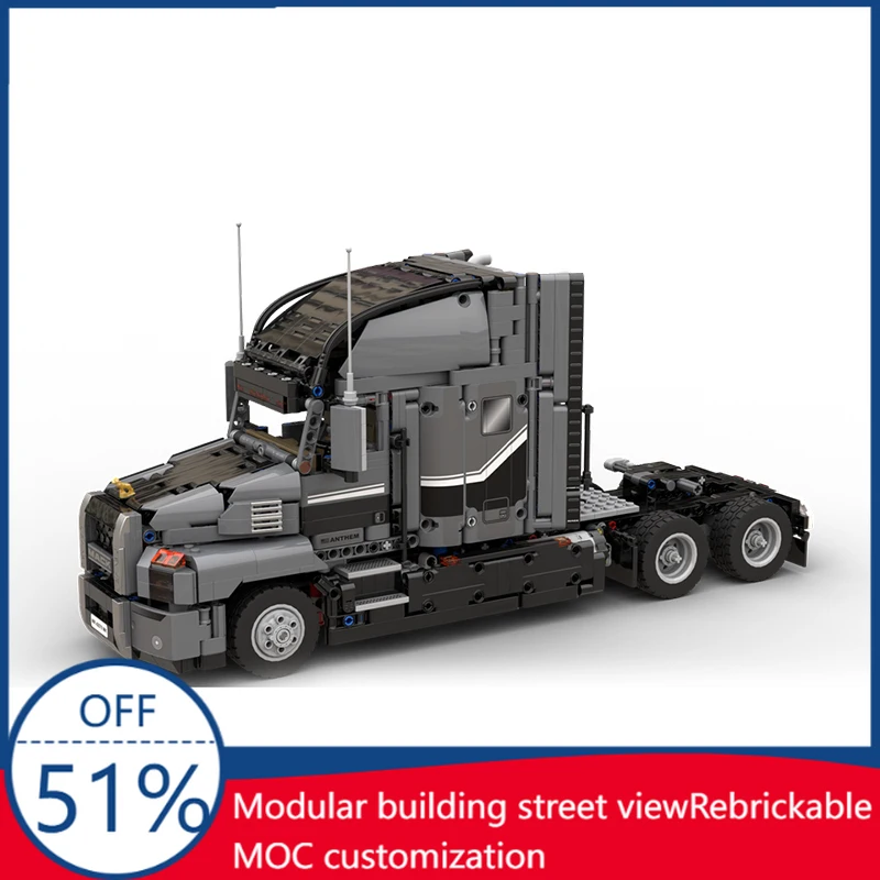 1597PCS Modified Heavy Duty Truck MOC Vehicle Model Custom Building Blocks Assembly Educational Toy Festival Gift For Children