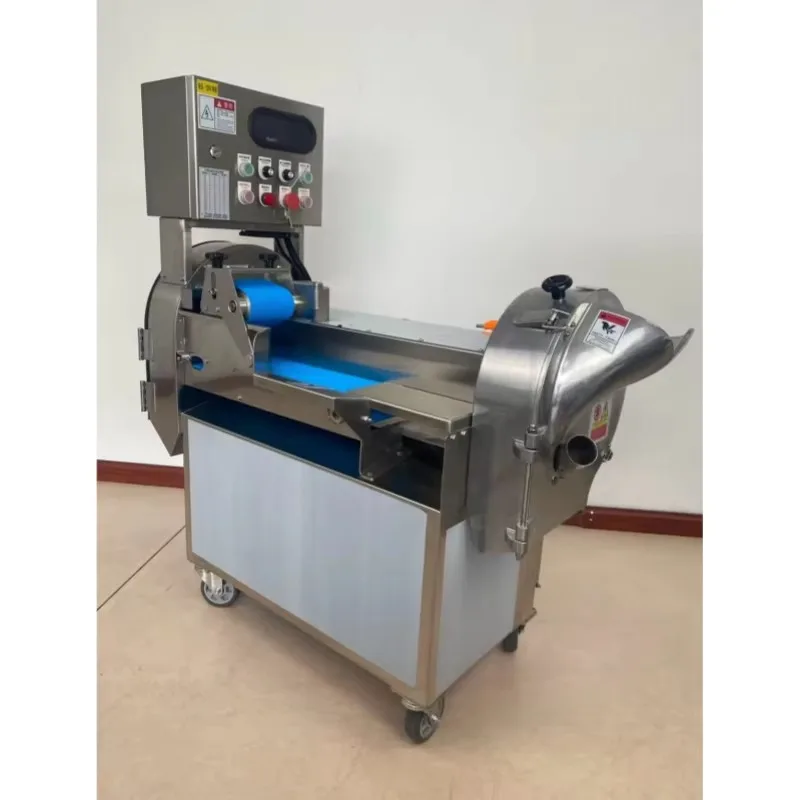 Commercial Double Head Vegetable Cutter, Food Grade Stainless Steel Multi-Function Shredder Slicer Dicer