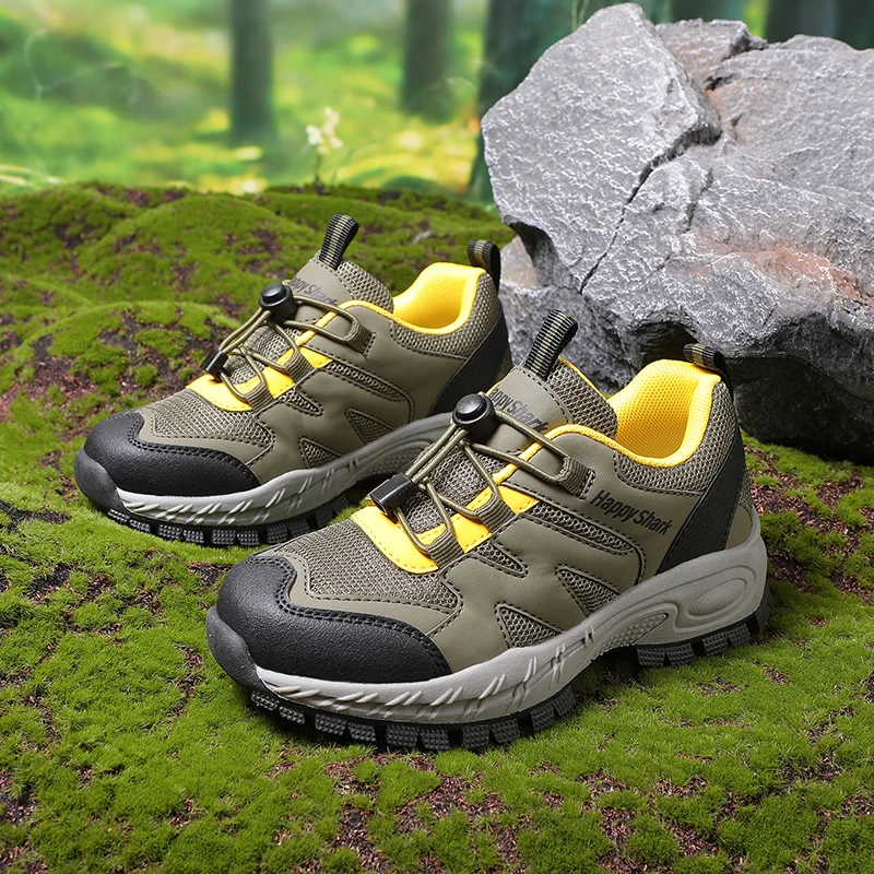 Outdoor Sports Pro-Mountain Hiking Boots, boys girls' Trekking Shoes, Wear Resisting Walking Footwear,Rock Climbing Shoes Summer
