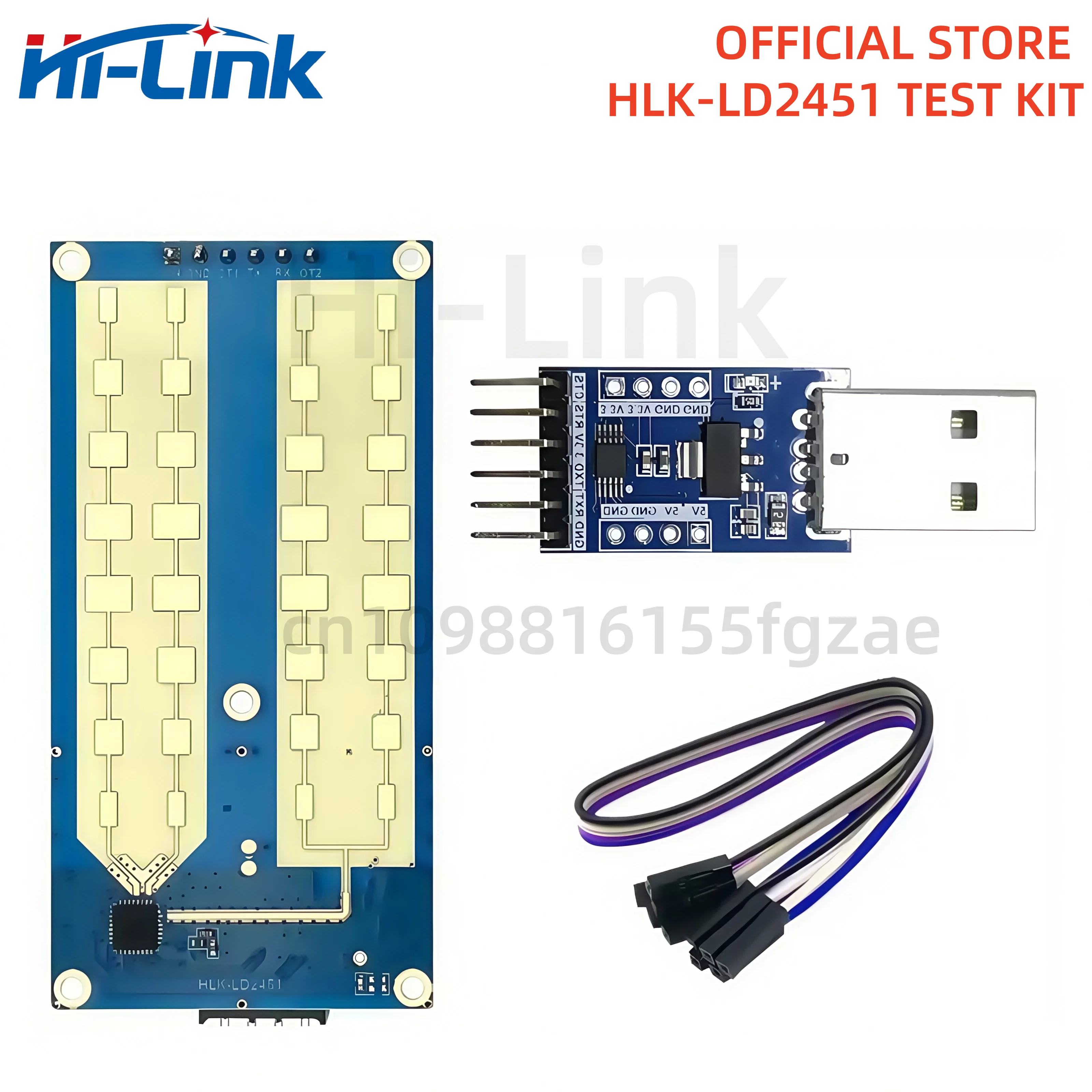 HLK-LD2451 24G radar Road Vehicle Car Status Detection Sensor Ranging Speed Module Millimeter Wave Radar Blind spot LD2451 CE