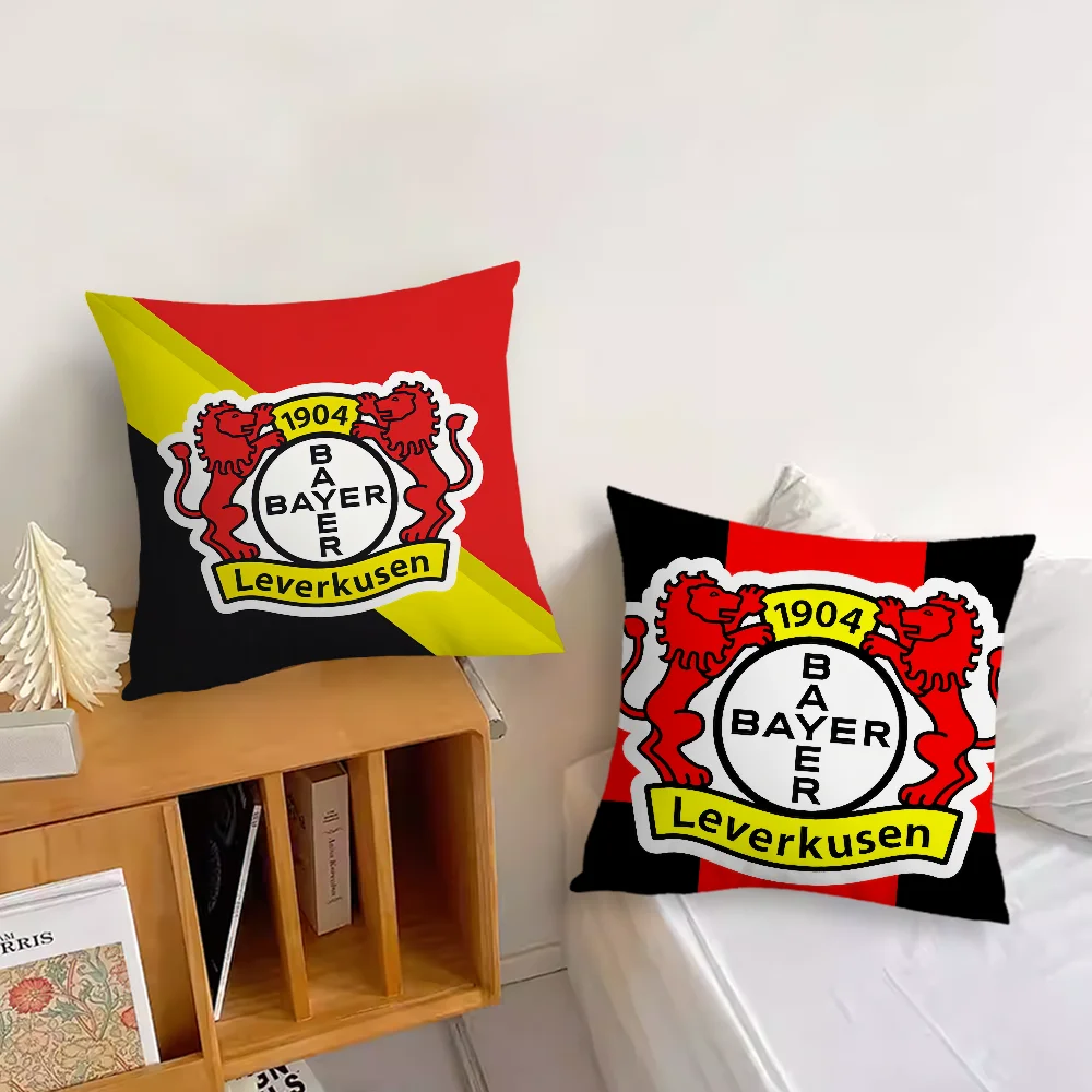 Football 04 L-Leverkusen Club Logo cushion cover Living Room Headboard Office Cushion Bedroom Cushion Sofa Nap Time Pillow Case