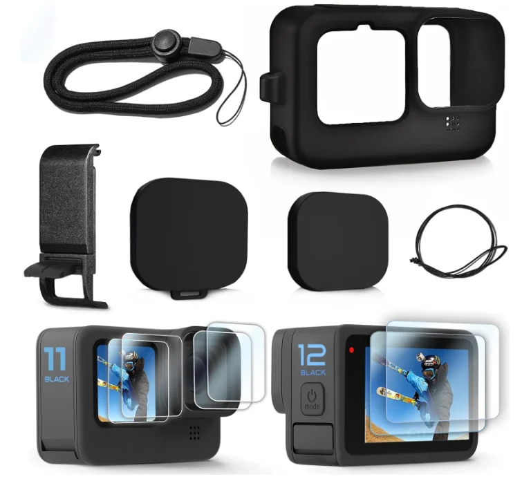 45M Waterproof Housing Case with 3-Pack Dive Filter for GoPro Hero13 12 11 10 9 for Go Pro Action Camera Accessories