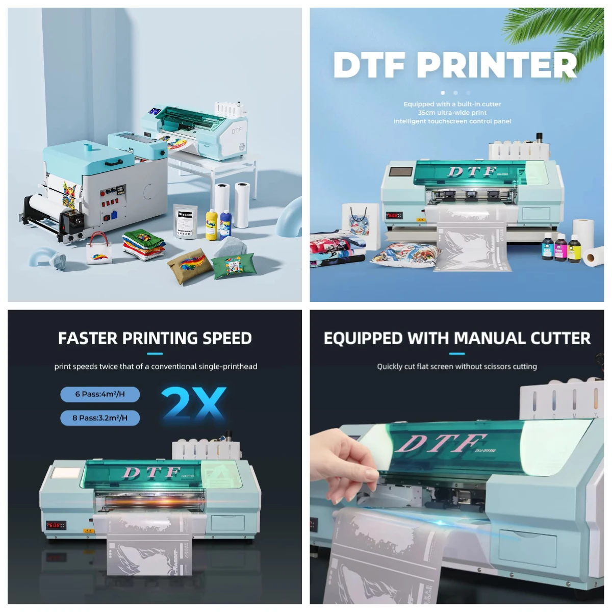 

STLF+ XP600 DTF Printer A3 Size Direct to Film Printer for T-Shirt Printing, Inkjet Transfer Machine efficient and convenient