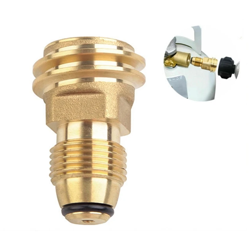 Propane POL Service to QCC Outlet Brass Adapter Part Camping Dropship