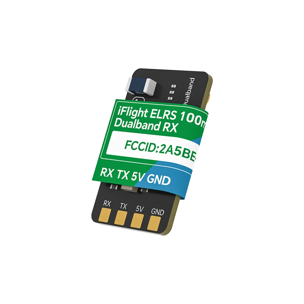 IFlight ELRS Dualband Single Antenna Receiver - 100mW / 500mW 2.4G & 900MHZ