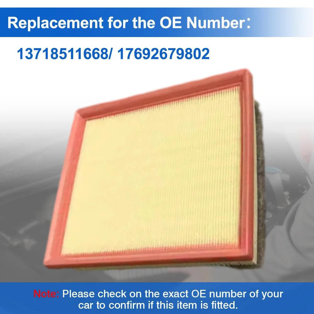 

For BMW F20 F21 F22 F30 F31 F32 F34 F36 114d 118d Car Air Filter Cleaner Element Replacement 13718511668 17692679802