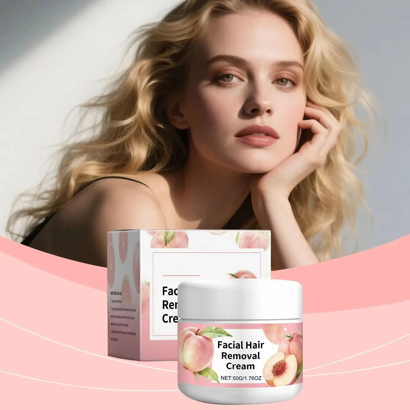 كريم إزالة شعر الوجه للنساء للبشرة الحساسة، مثبط نمو الشعر الدائم، تحديث ناعم غير مؤلم، مزيل شعر الذراع والإبط والساق #2