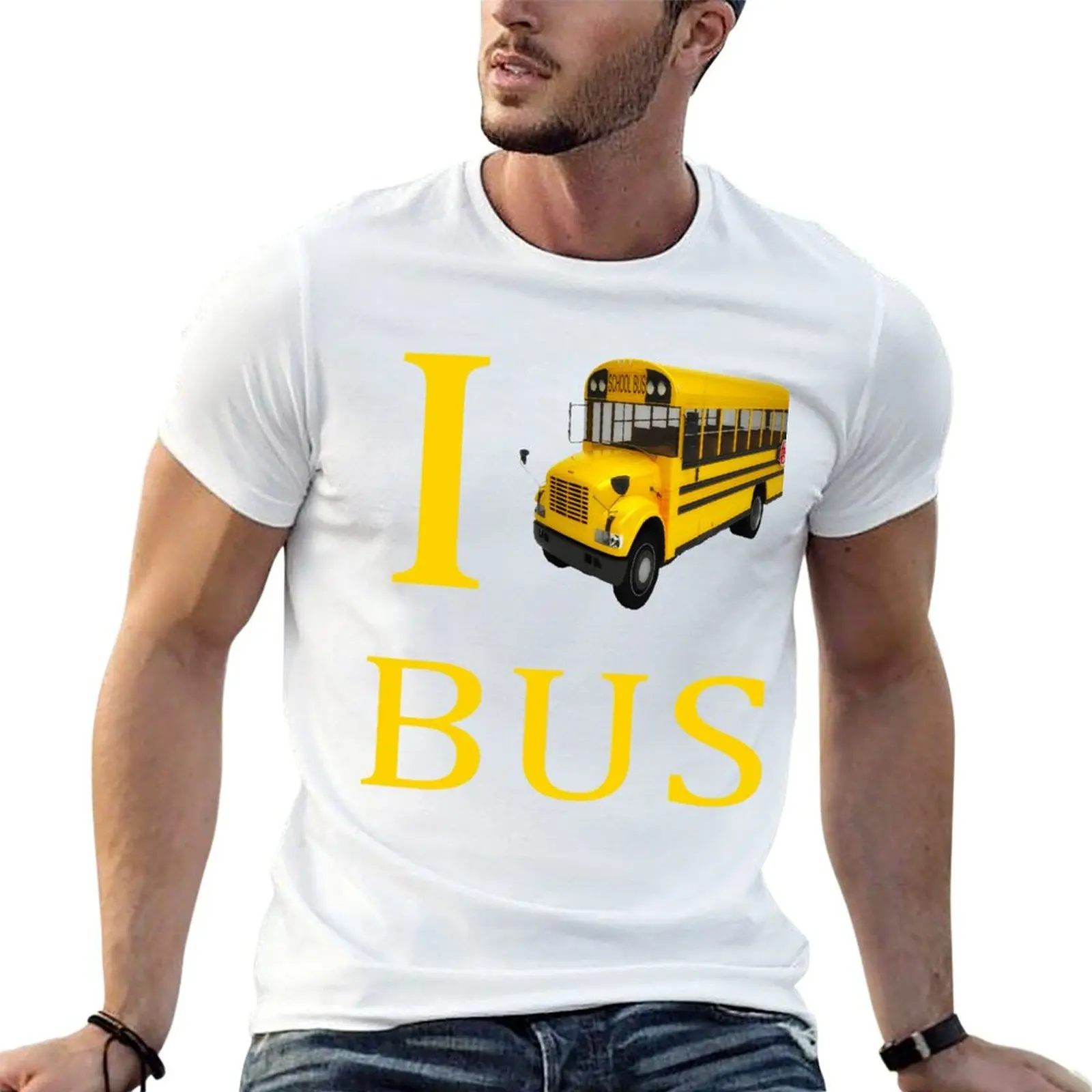 I BUS BUS T-Shirt t shirt man luxury t shirt man cotton man t shirts for men casual T-shirt