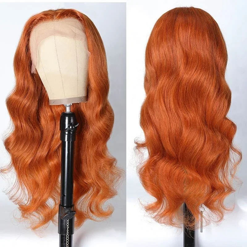 Perruque Lace Front Wig Body Wave Colorée Naturelle, Cheveux Humains, 13x6, 13x4, 30 Pouces