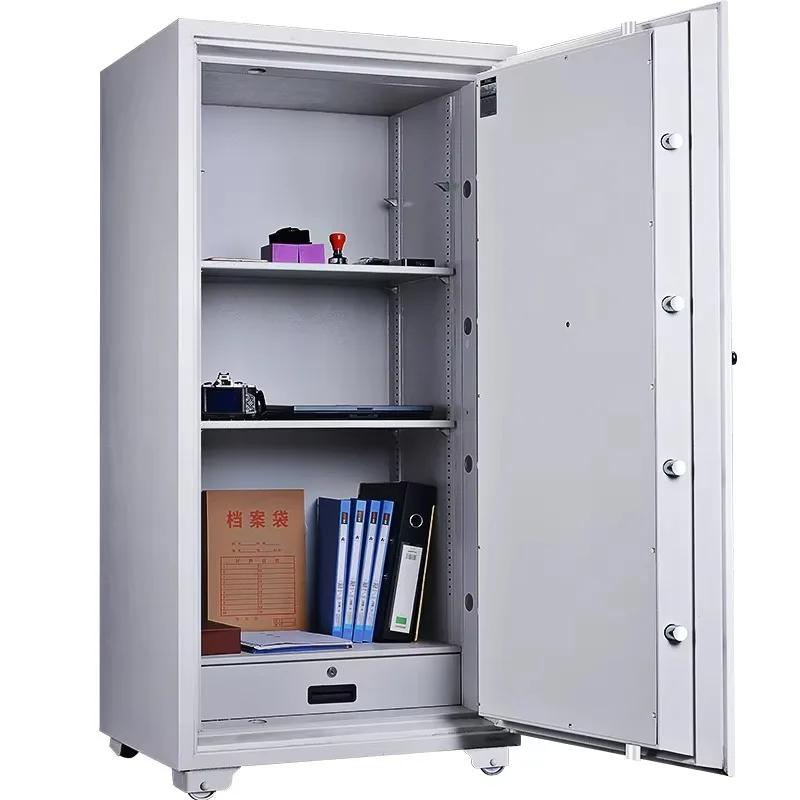 【Fashionable】Safe Box for Home with Electronic Digital Code Depository Strongbox Cash Valuables Documents Safe Deposit Box