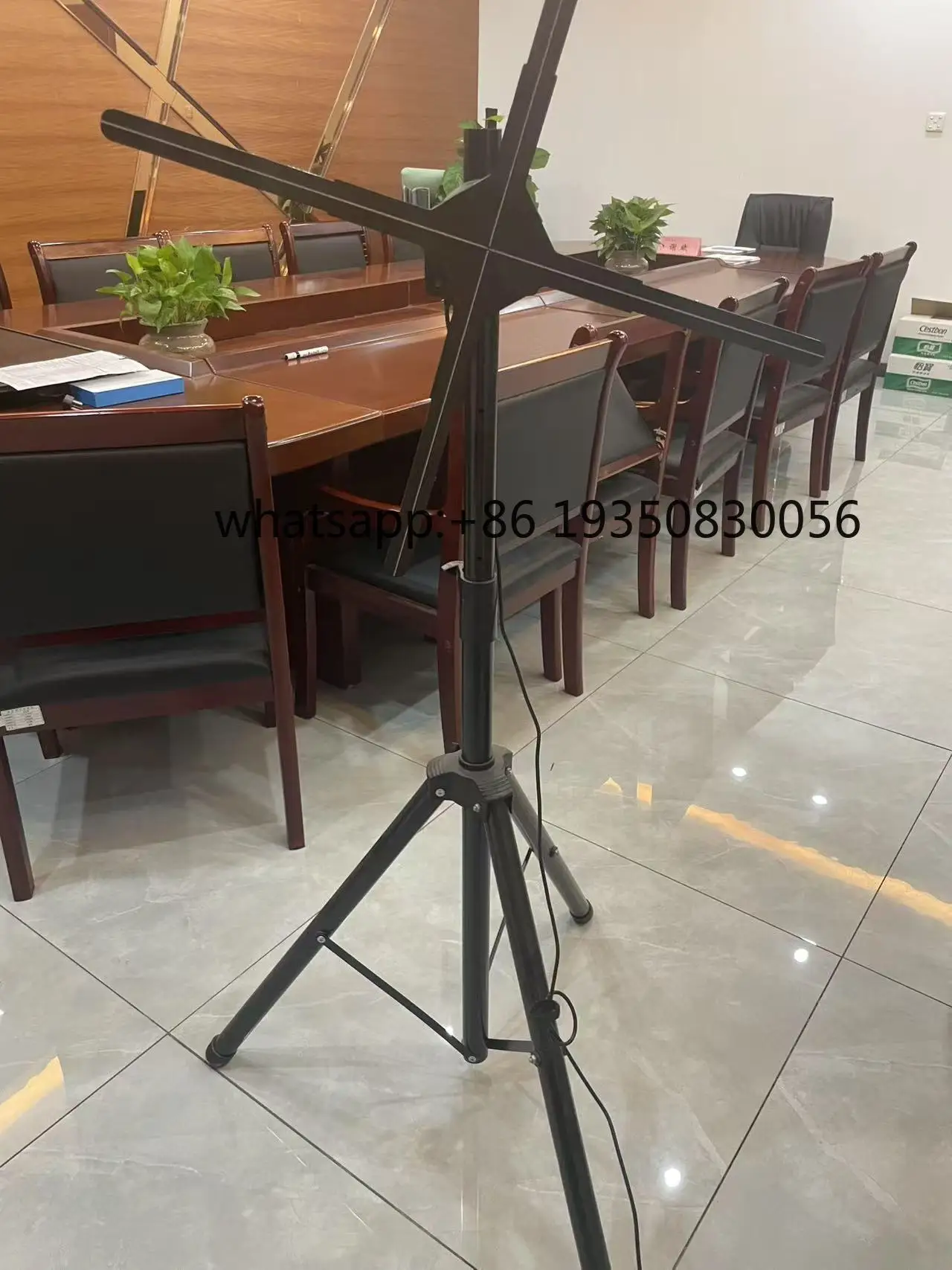 3D Holographic LED Advertising Display Fan 100cm Big Size Hologram Fan with Wifi Control High-Tech 64.5cm 100cm Fan for Display
