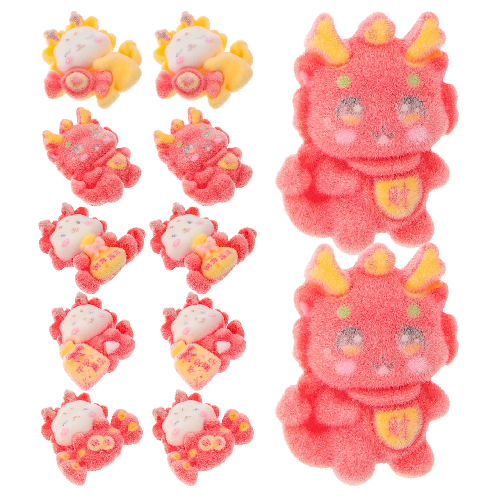 

30Pcs Dragon DIY Charms for Hair Accessories Phone Cover Creative Resin Ornaments Resin Charms Tiny Dragons Small Dragons