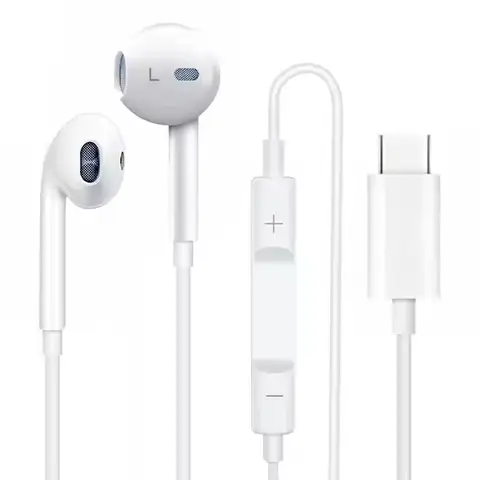 Type C USB C Headphones Earphones Wired Earbuds for iphone 15 Pro Max Samsung for Iphone for Huawei