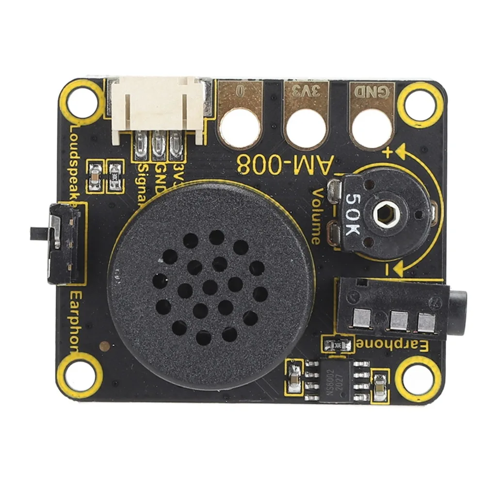

Плата расширения для динамика Microbit с выходным напряжением DC2-5.5V, регулятором громкости, модуль динамика Microbit, аудиоусилитель-мост NS8002