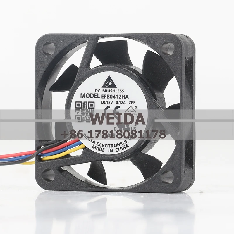 Delta 12V 0.12A 4010 inverter Double ball bearing VCR chassis Silent EFB0412HA-ZPF cooling fan