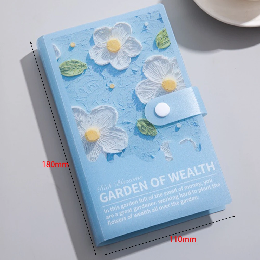 Risparmia denaro 100 buste Sfida di risparmio di denaro Pittura a olio Mini raccoglitore riutilizzabile Sfida di risparmio Impermeabile