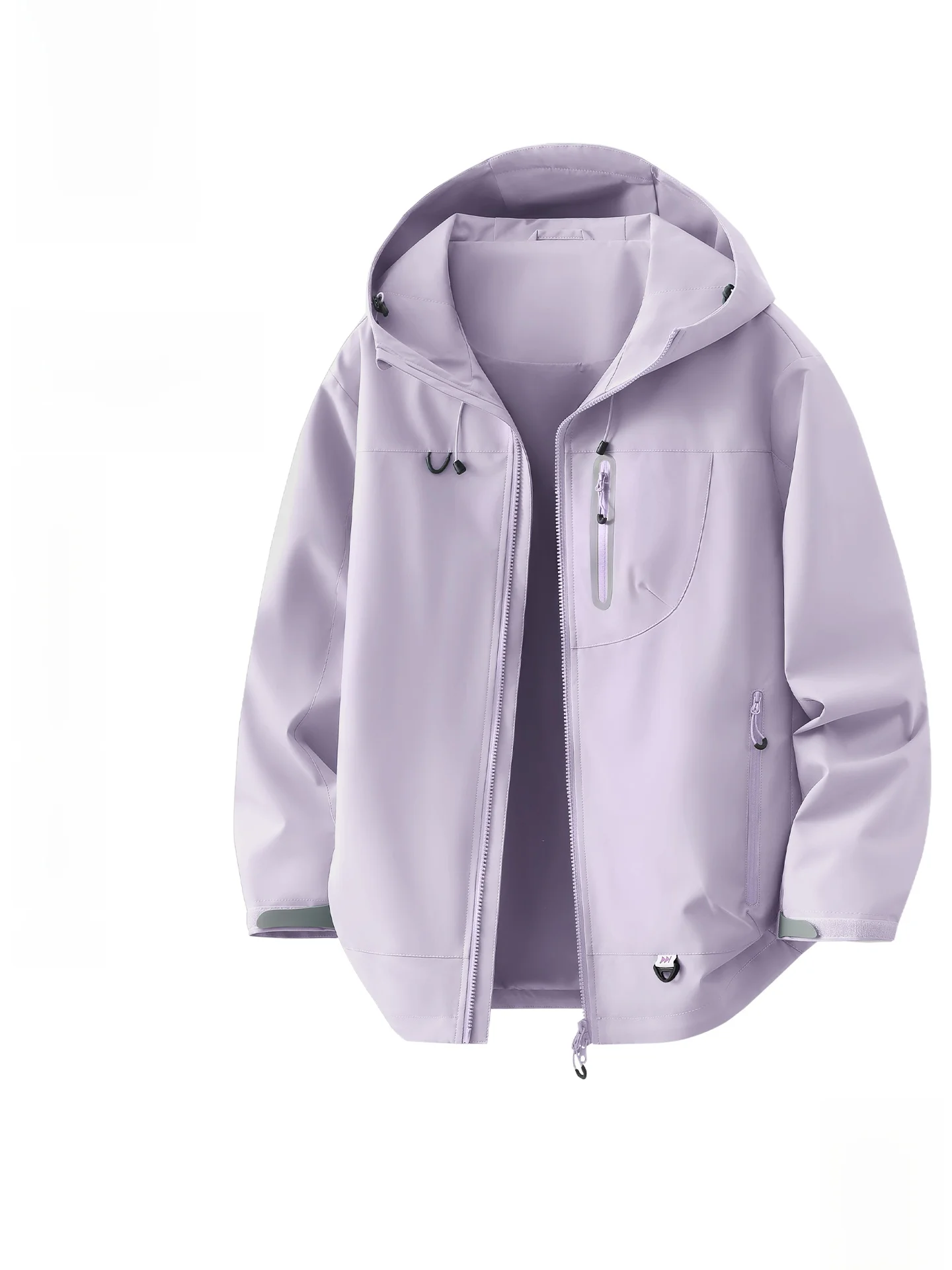

ex Outdoor Soft ell Jaet Lightweight Windproof Hooded Coat Couple Sle Purple Spring Loose Fit Zipper