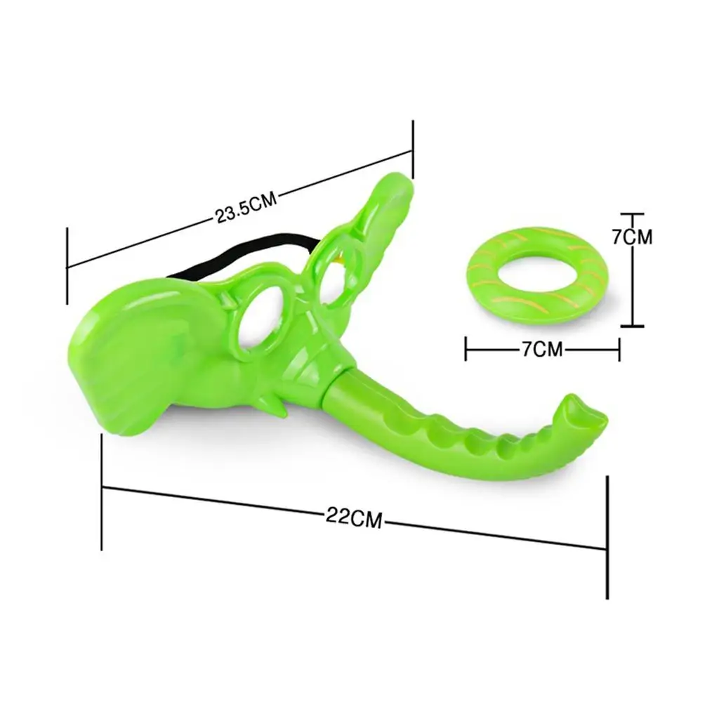 لعبة الرمي الكرتونية مع 4 قناع فيل و12 حلقة، ألعاب عائلية ممتعة #6