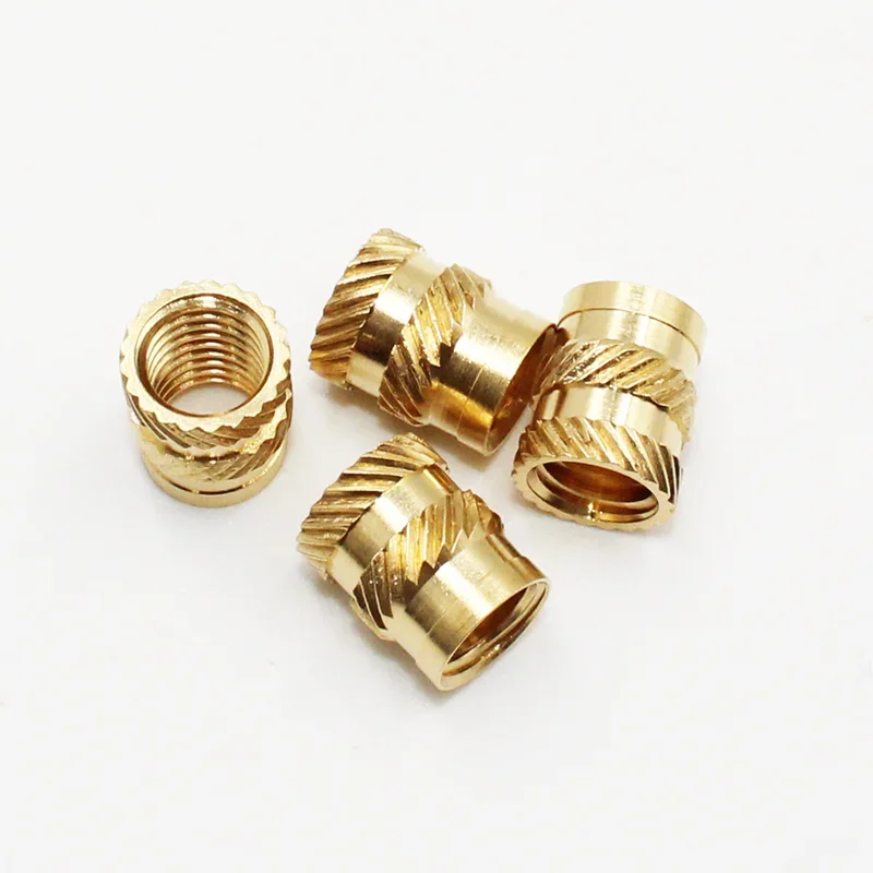 900/550/200Pcs Heat-Set Threaded Inserts M2 M3 M4 M6 Insert by Heat into 3D Printing Component Plastic- Brass Metric Knurled Nut