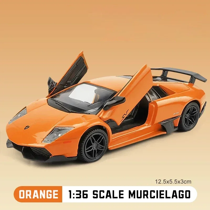 1:36 Murcielago Diecast Alloy Model Pull Back car Children Toy Gifts