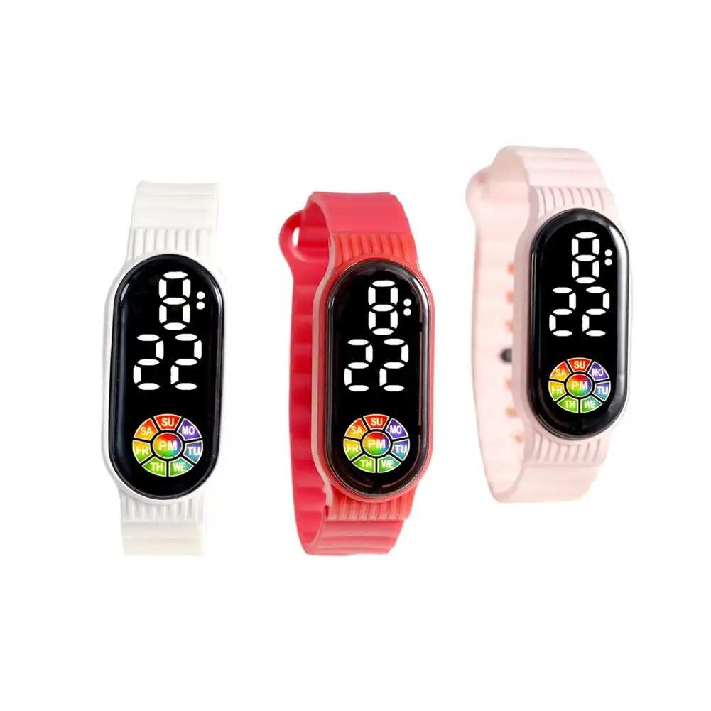 Prachtige Digitale Horloge Led Horloge Touch Control Kids Digitale Sport Horloge Decoratie