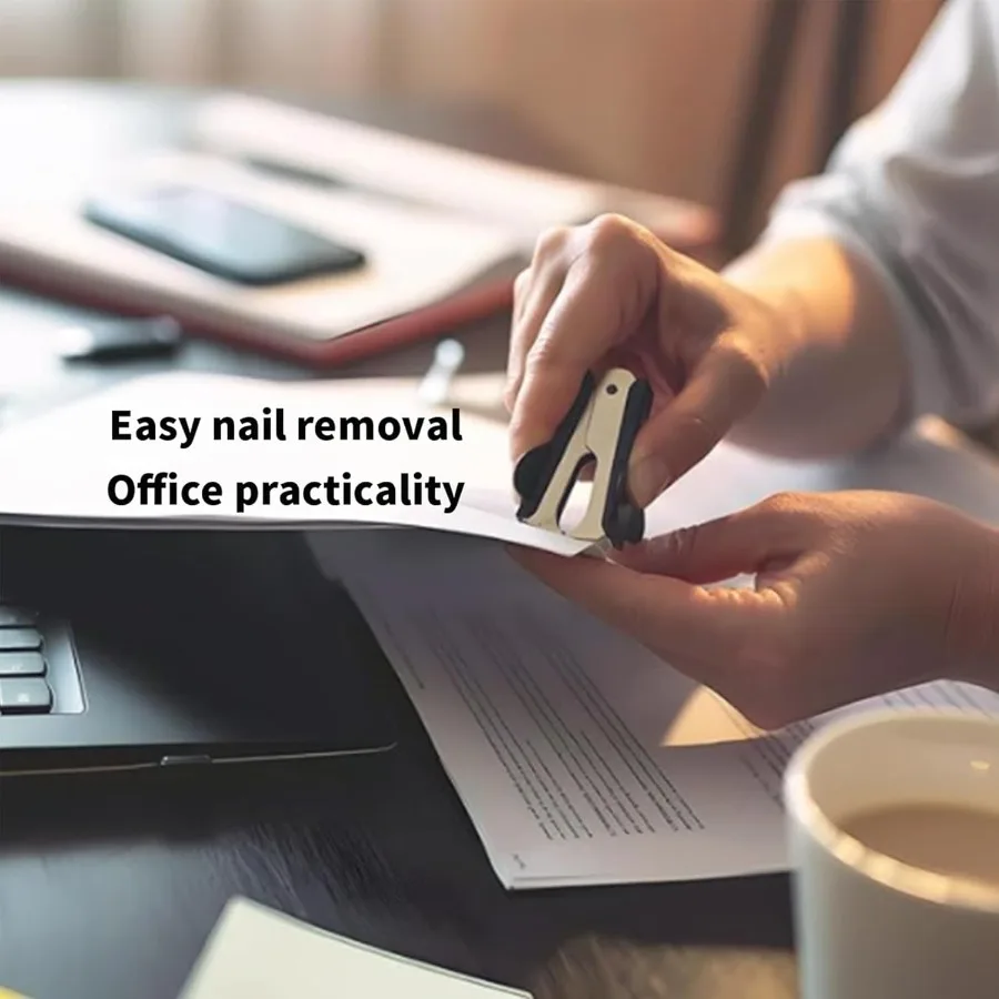 Paquete de 3 herramientas extractoras de grapas para escuela, oficina, hogar, mandíbulas de acero, agarre cómodo, quitar negro
