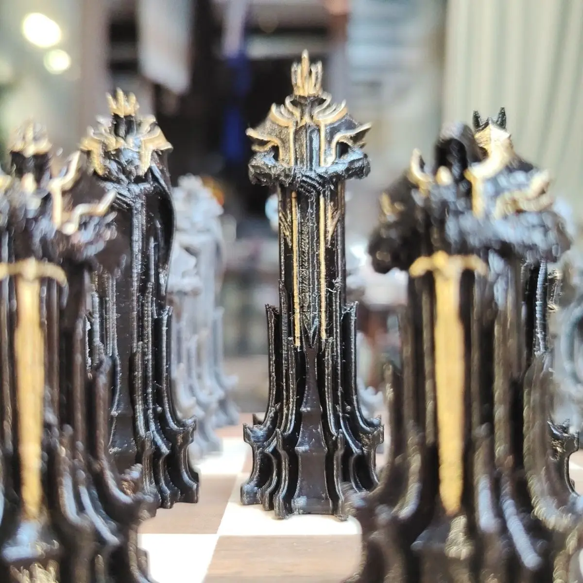 32 Pcs/set Paladin Holy Knight Chess Medieval Knight-Style 3D Printed High-End Magnetic Custom Pieces
