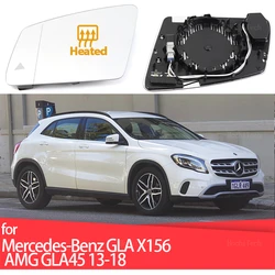 Left Right Wing Mirror Glass Heated Driver Passenger For Mercedes-Benz GLA Class GLA180 GLA200 GLA250 GLA45 X156 GLA 45 13-18