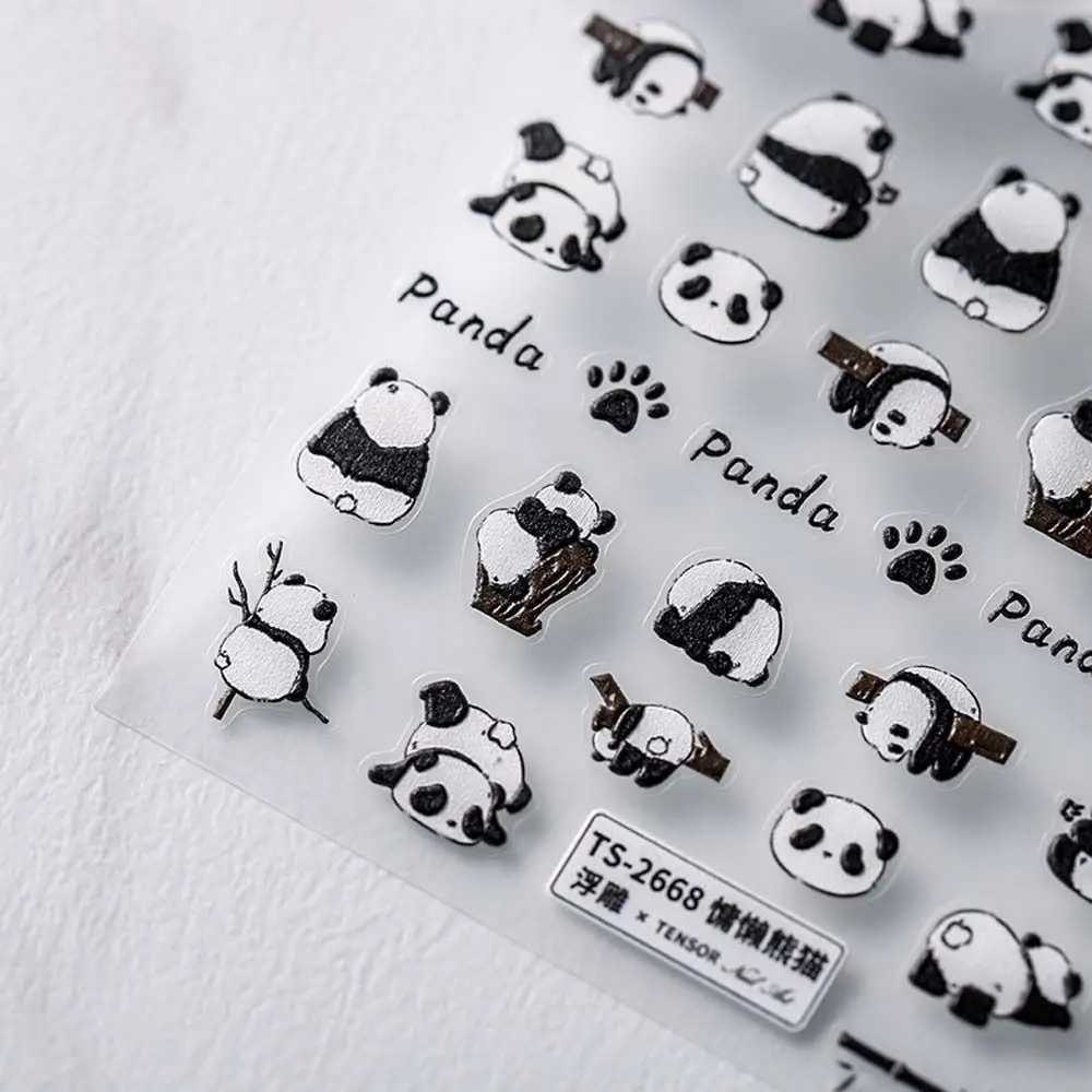 Schattige konijnen beren zelfklevende cartoon nagelstickers Panda nagelstickers nageldecoratie manicure accessoires