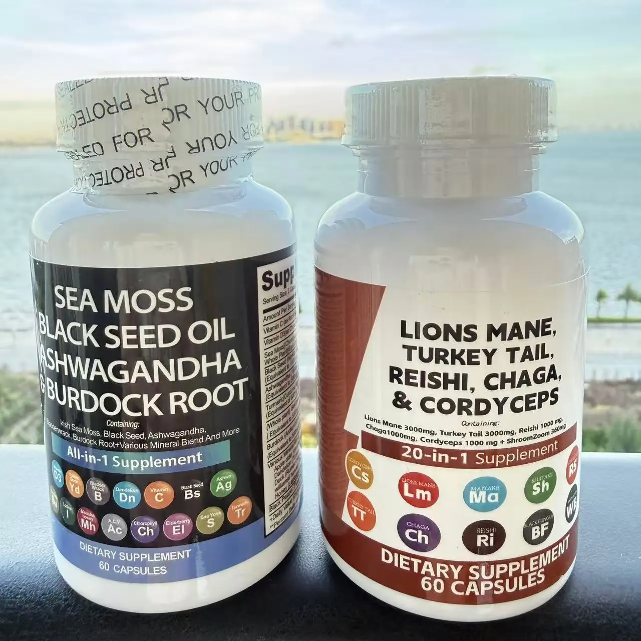 Men's Fertility Support, Multivitamins,Sea Moss, Multiminerals, L-Carnitine, Vitamin C, Niacin, Chromium -120 Capsules