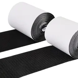 Hook and Loop Tape Couch Cushions Strip with Adhesive Nylon Heavy Duty Strips for Home Office School Car Crafting Organization