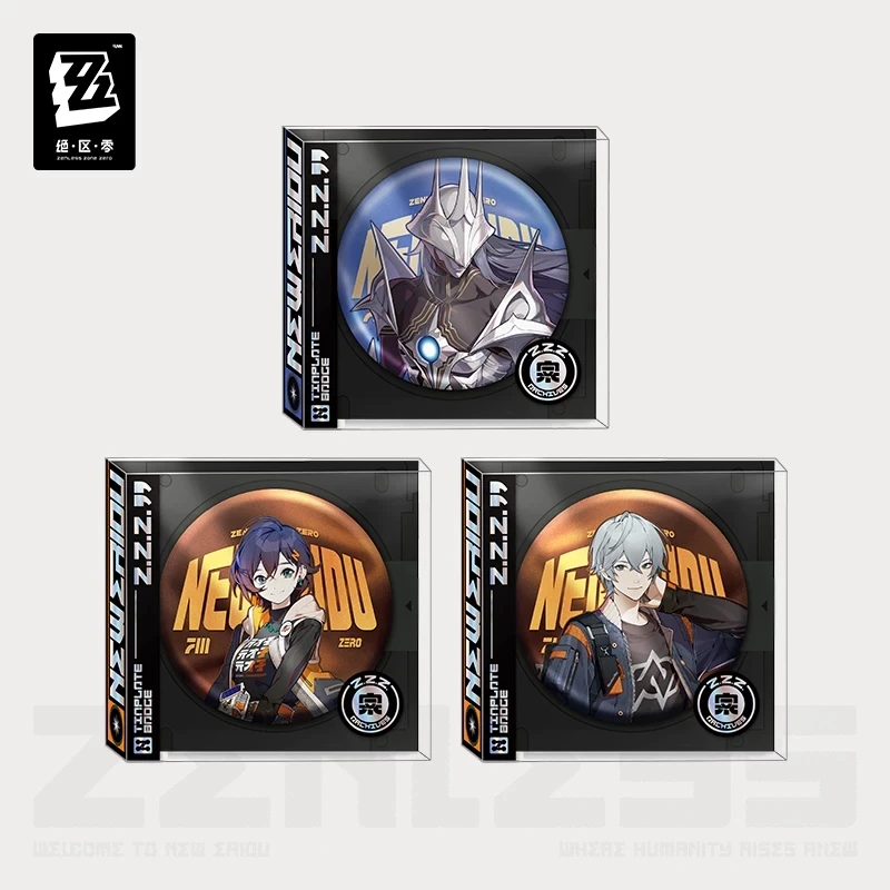 Oficial ZenlessZoneZero, Anime Genuino, Serie de Arte de Personajes, Mercancía de Videojuegos, Insignias de Metal, Pines, Regalos, Shackle Craftsman