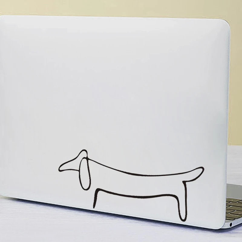 Dachshund Weiner Dog Vinyl Sticker Picasso Art Love Decals For Car Window Laptop Decoration