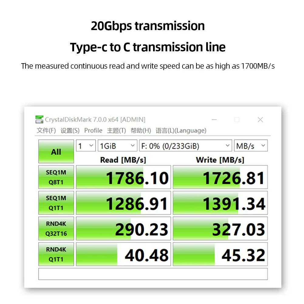 Внешний жесткий диск M.2 NVME SSD Clone USB3.2 Type C с двумя отсеками Gen2X 20 Гбит/с M/B M Key M.2 M.3 NVME PCI-E для M2 SSD M Key SSD