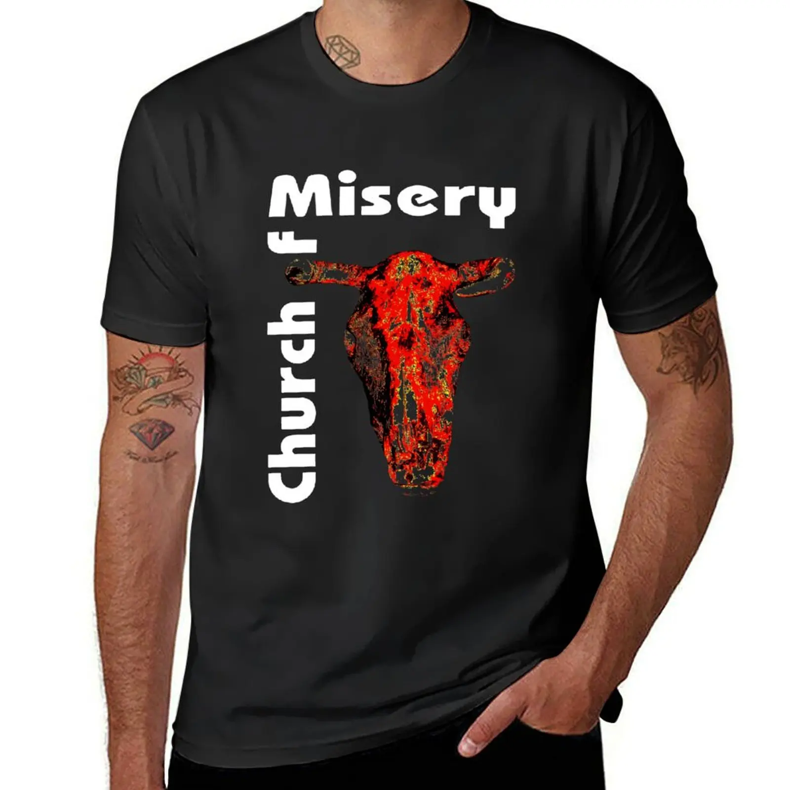 Church of Misery - Horns of Agony T-Shirt tees boys whites mens clothes